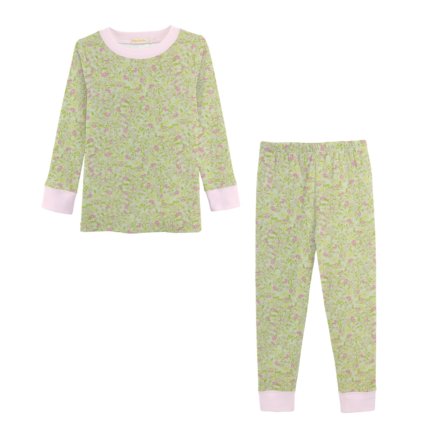 Baby Club Chic Summer Meadow Printed Girl Pajamas
