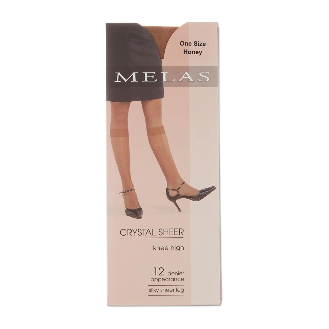 Melas Womens Silky Sheer Knee Highs