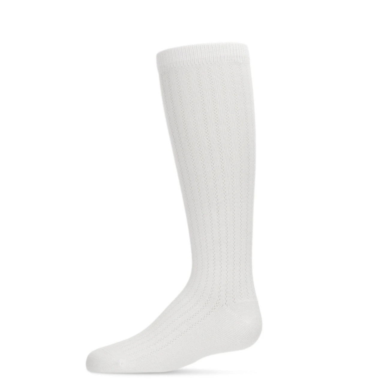 Memoi Girls Chain Stitch Knee High Socks