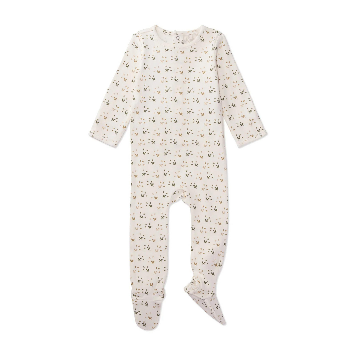 MiniMoi Ribbed Tossed Leaf Footie