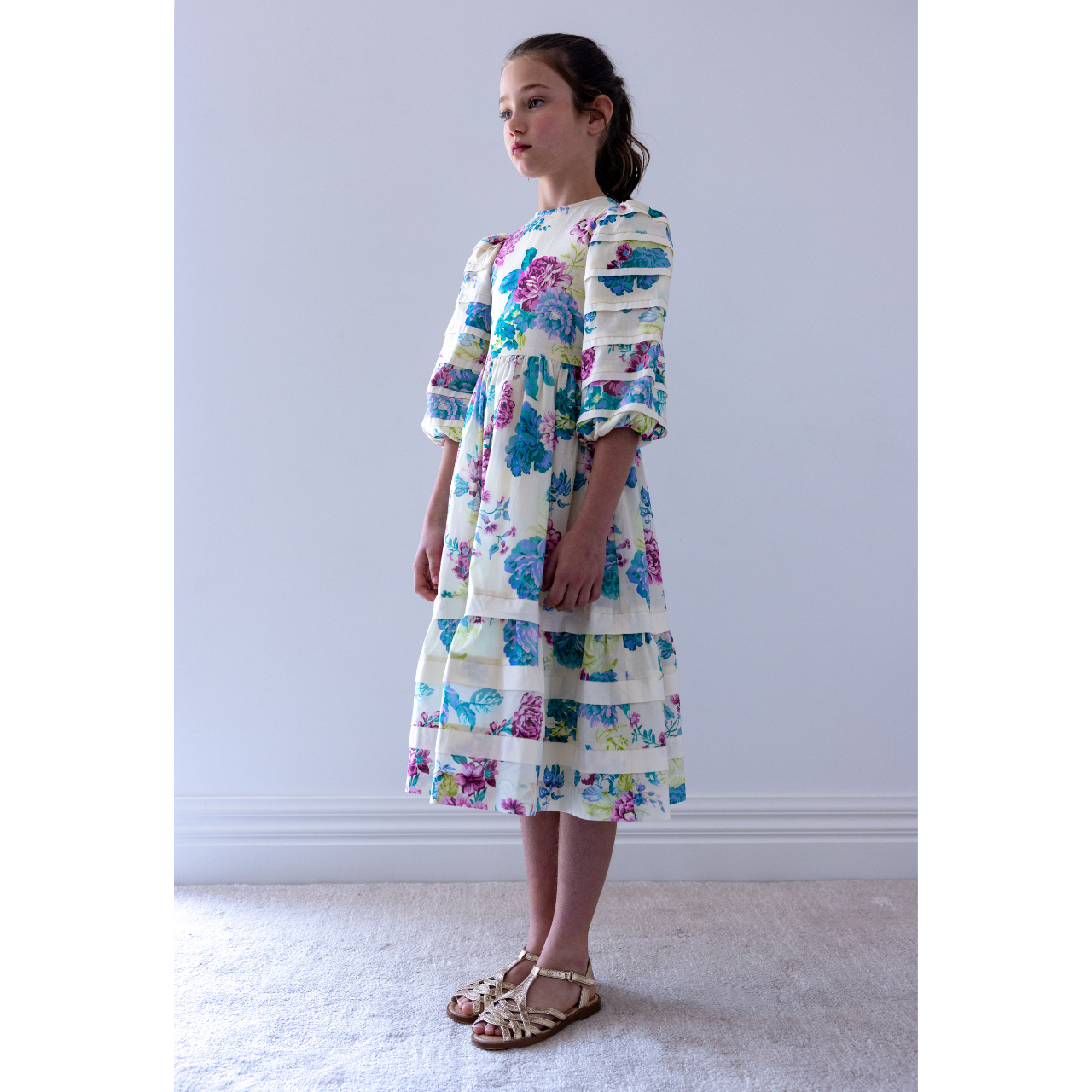 Petite Amalie Jewel Print  Midi Dress