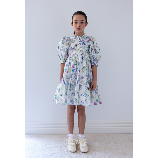 Steph The Label Garden Print Voile Dress