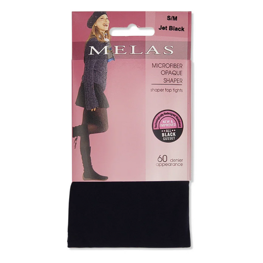 Melas Womens Opaque 60 Denier Microfiber Shaper Control Top Tights