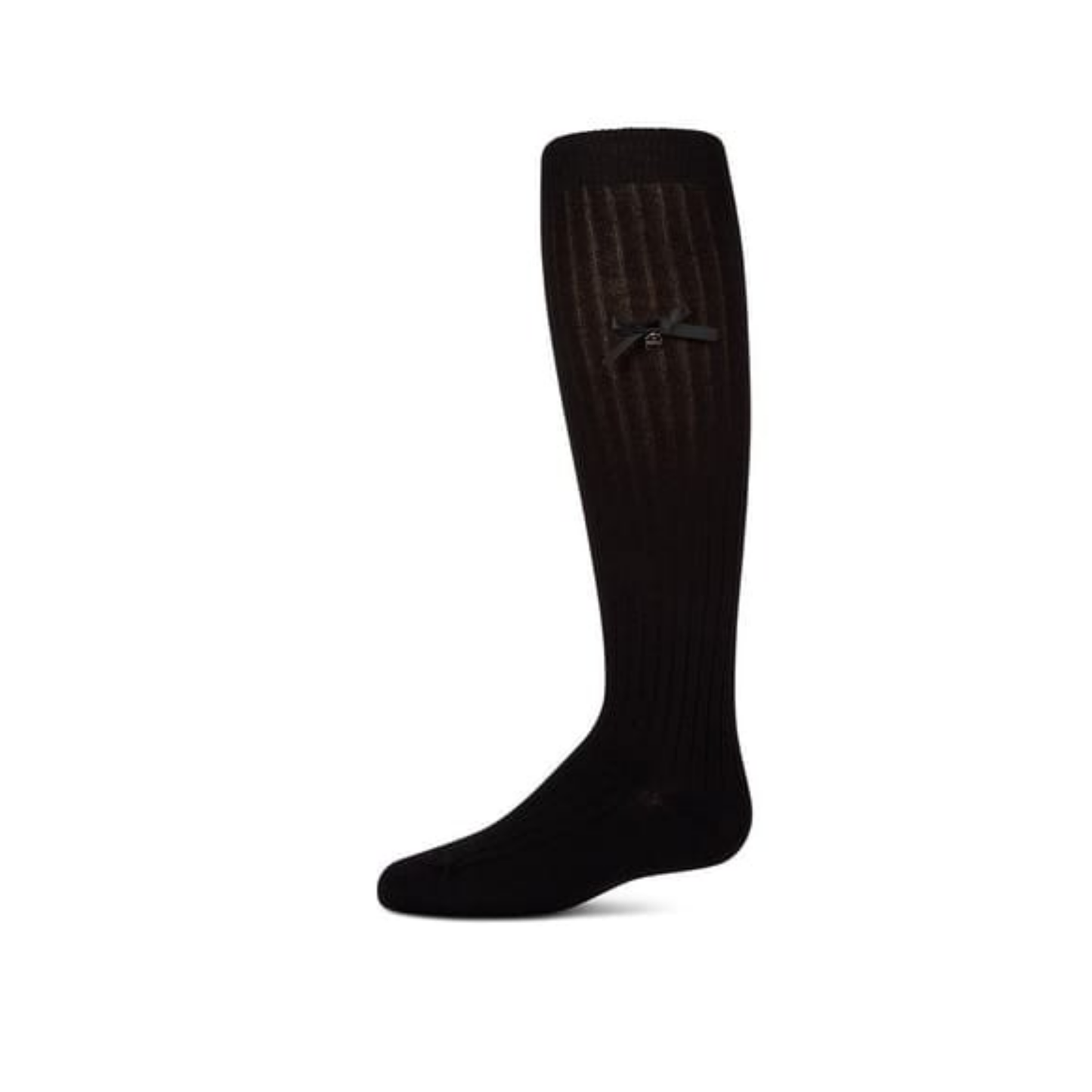 Memoi Fancy Logo Bow Knee High - MKF-7214