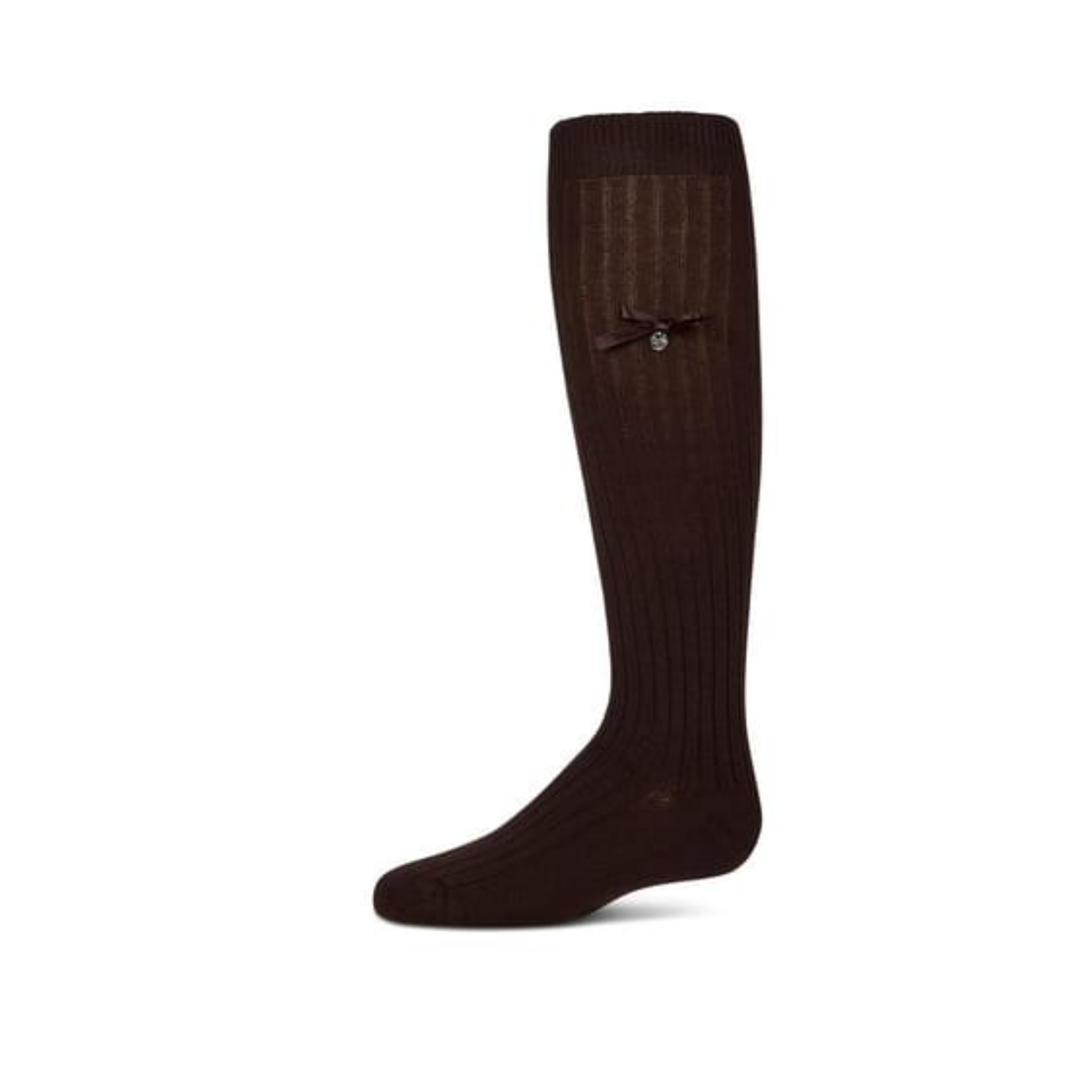 Memoi Fancy Logo Bow Knee High - MKF-7214