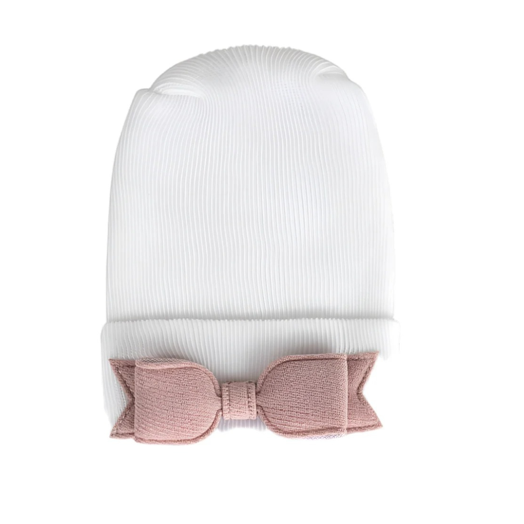 Adora Rose Hospital Hat - Linen Bow
