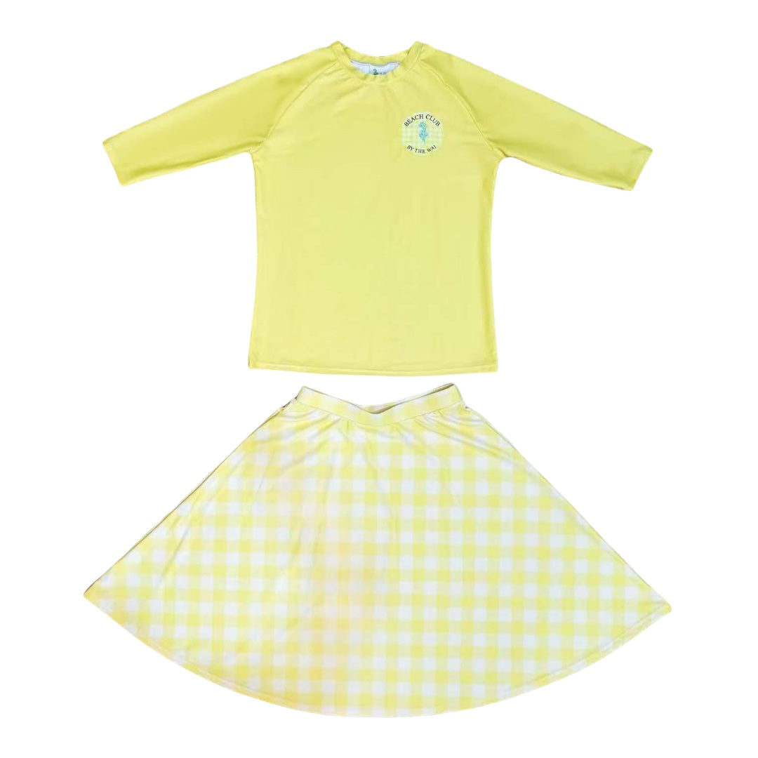 By The Wai Yellow Beach Club Swimwear Set