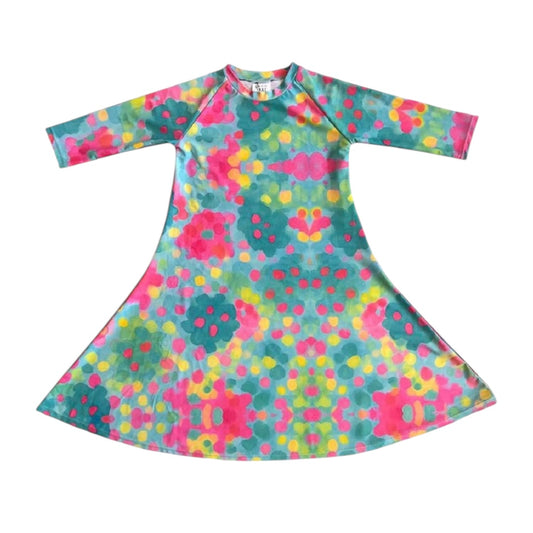 By The Wai Colorful Splash Swimwear Dress