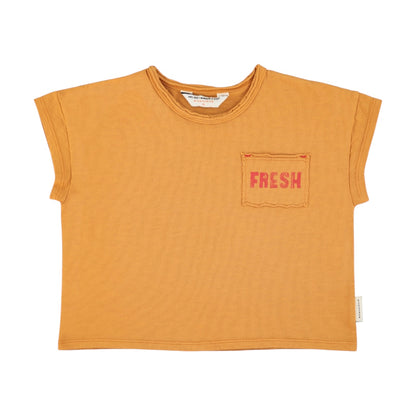 Piupiuchick Camel /Strawberry Short Sleeve Tee