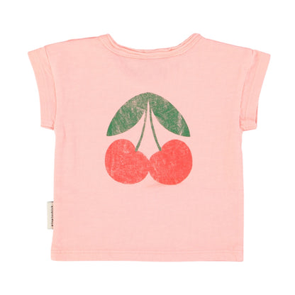 Piupiuchick Light Pink Infant Ma Cherie Print Short Sleeve Tee