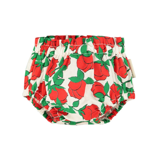 Piupiuchick Ecru /Red Roses Baby Bloomers