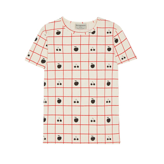 The Campamento Ecru Fruits Allover Short Sleeve Tee