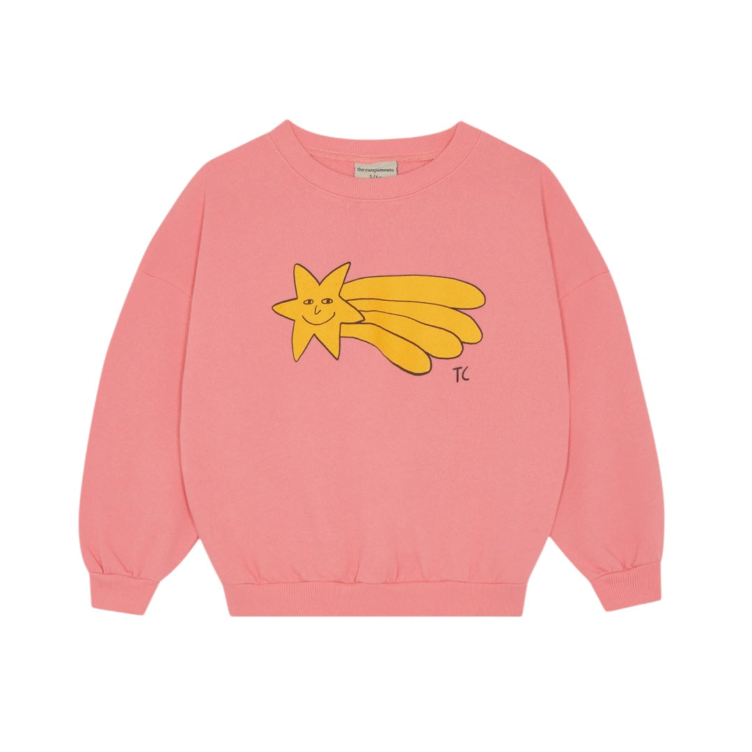 The Campamento Pink Falling Star Long Sleeve Sweatshirt