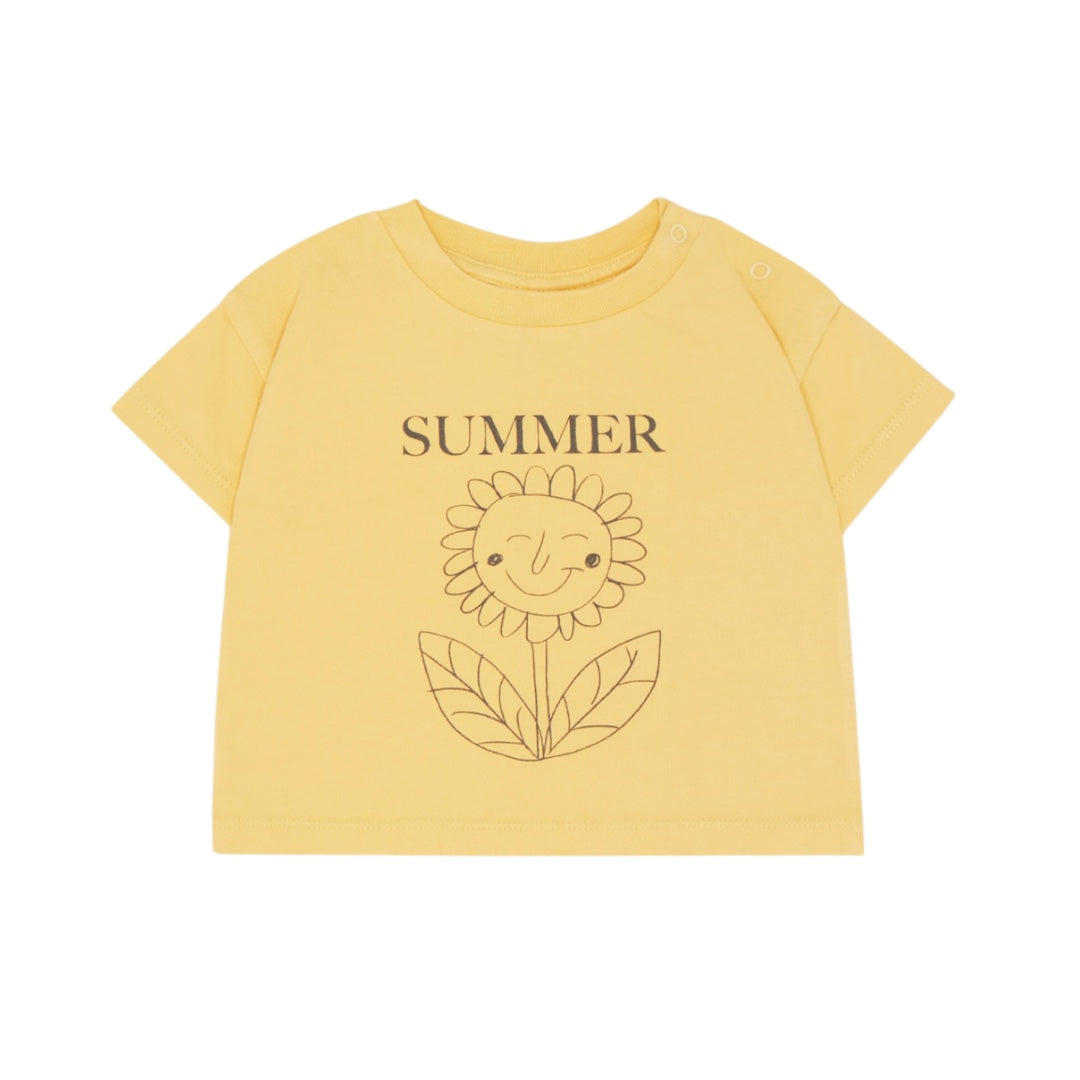 The Campamento Yellow Summer Infant Short Sleeve Tee