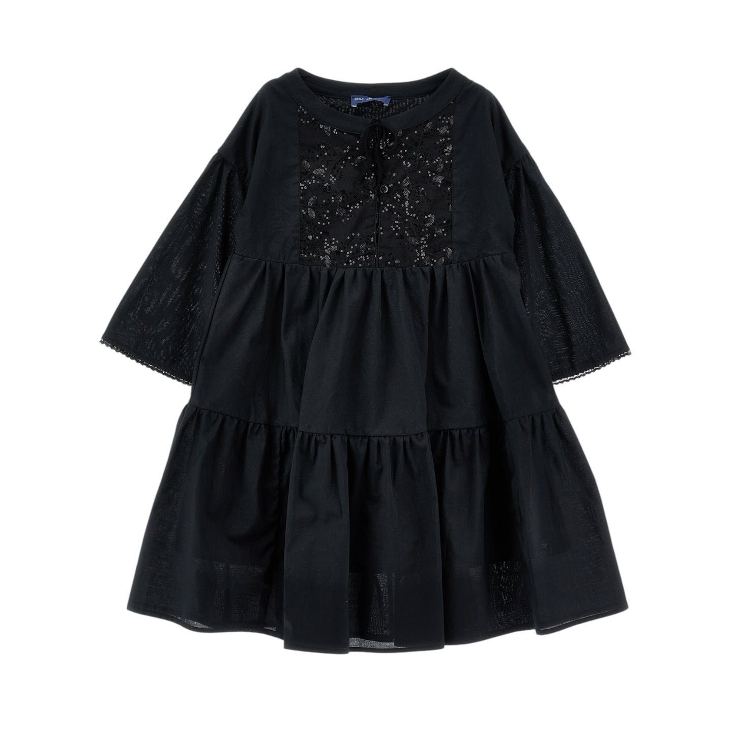 Ermanno Scervino Black Lace Detailing Dress