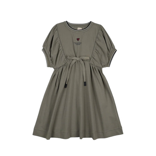 Analogie Green Outer Field Dress Short Sleeves