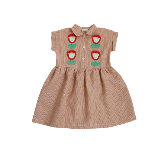 Kalinka Sunrise Flowers Embroidery Dress