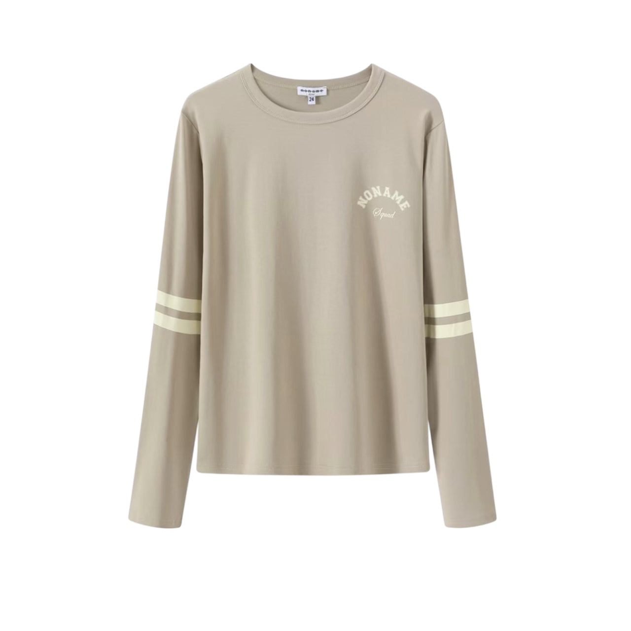 Noname Brown/Taupe Sport Logo Long Sleeve Top