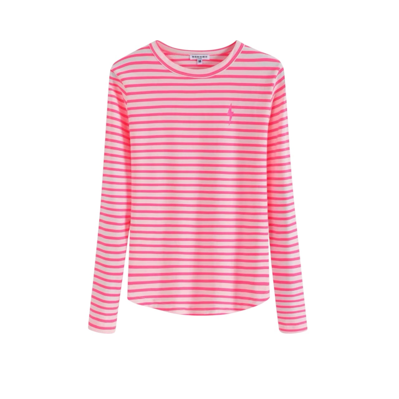 Noname Pink Candy Sweet Stripe Everyday Long Sleeve Top