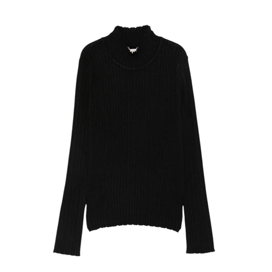 Twinset Black Knit Long Sleeve Turtleneck