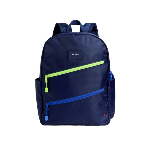 State Bags Kane Double Pocket Backpack Diagonal Zipper