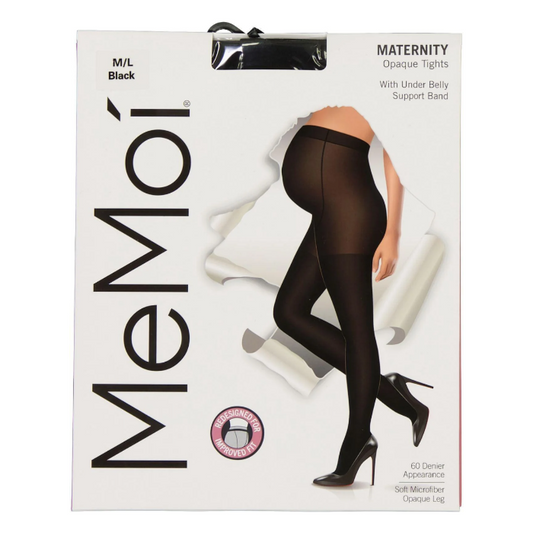 Memoi Womens Microfiber 60 Denier Opaque Maternity Tights