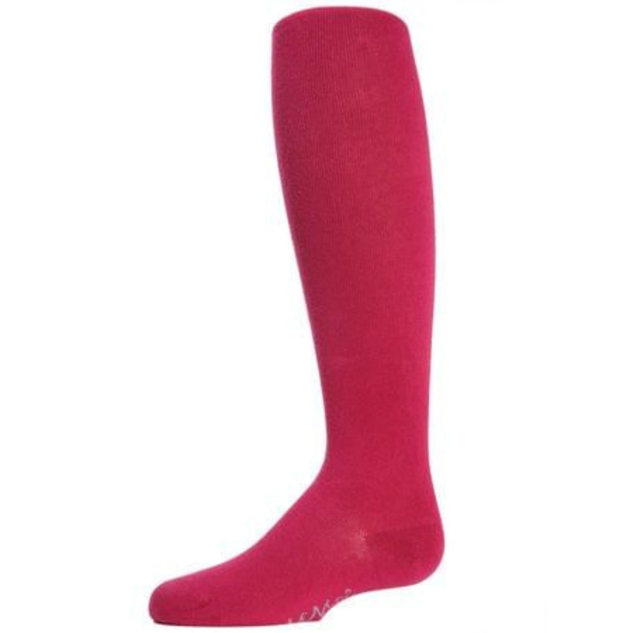 Memoi Girls Soft Pima Cotton Opaque Tights Red Bud