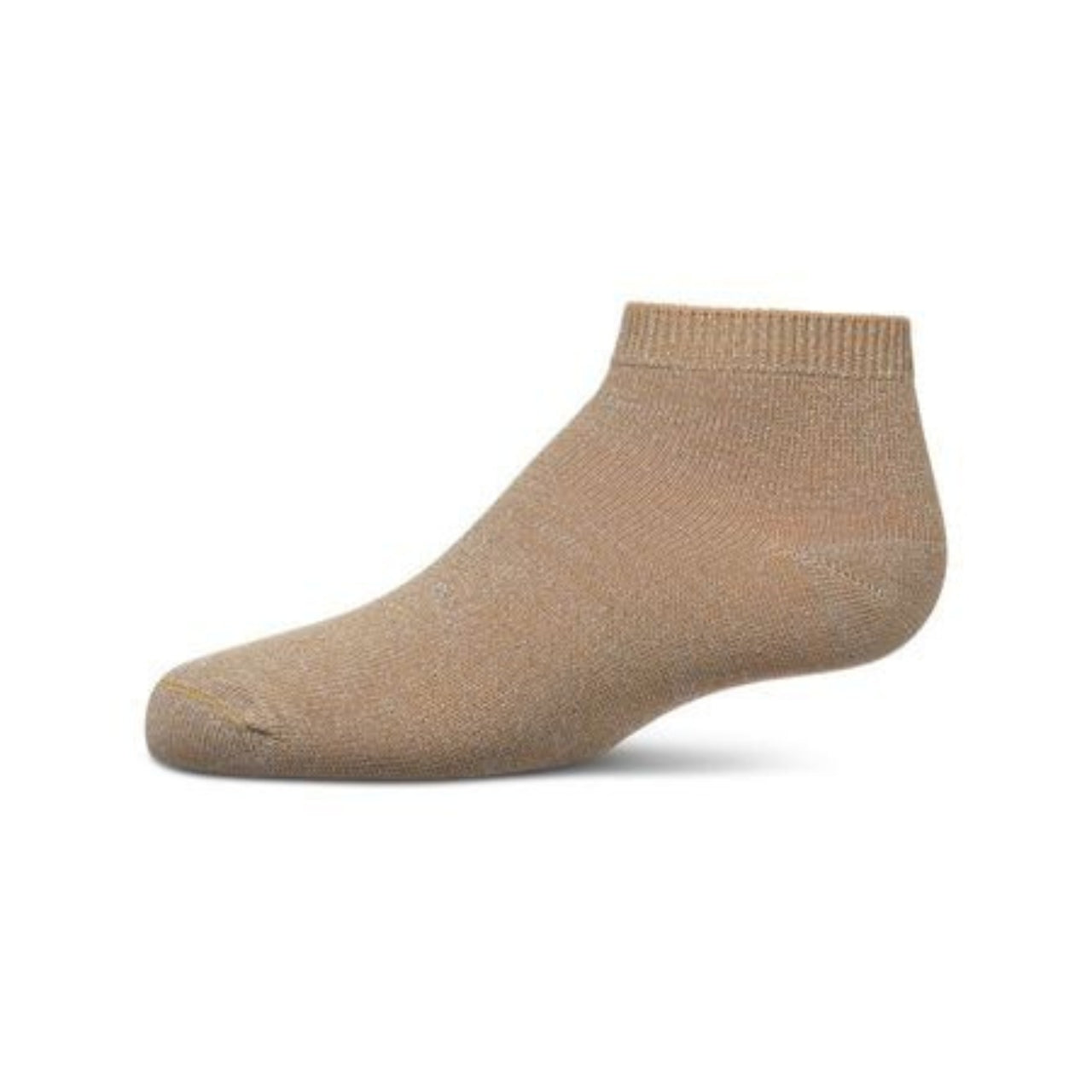 Memoi Kids Basic Soft Rayon from Bamboo Anklet Socks Champagne Lurex