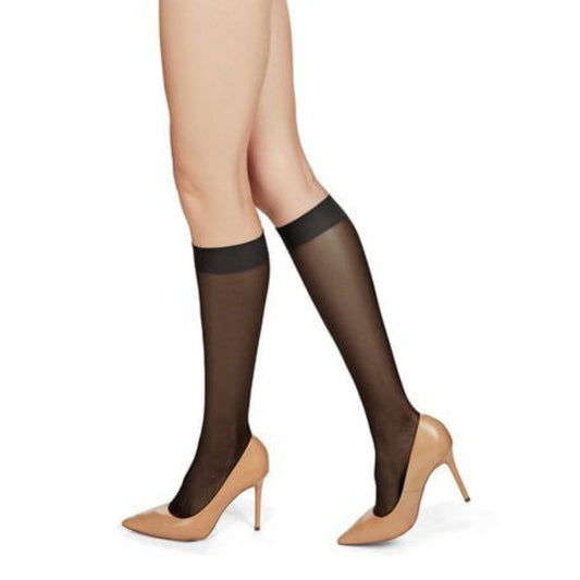 Memoi Womens Silky Sheer Knee Highs - Ms-709