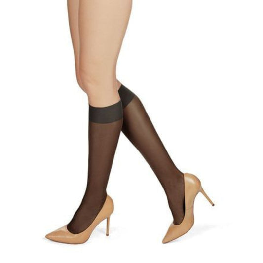 Memoi Womens Silky Super Sheer Knee Highs
