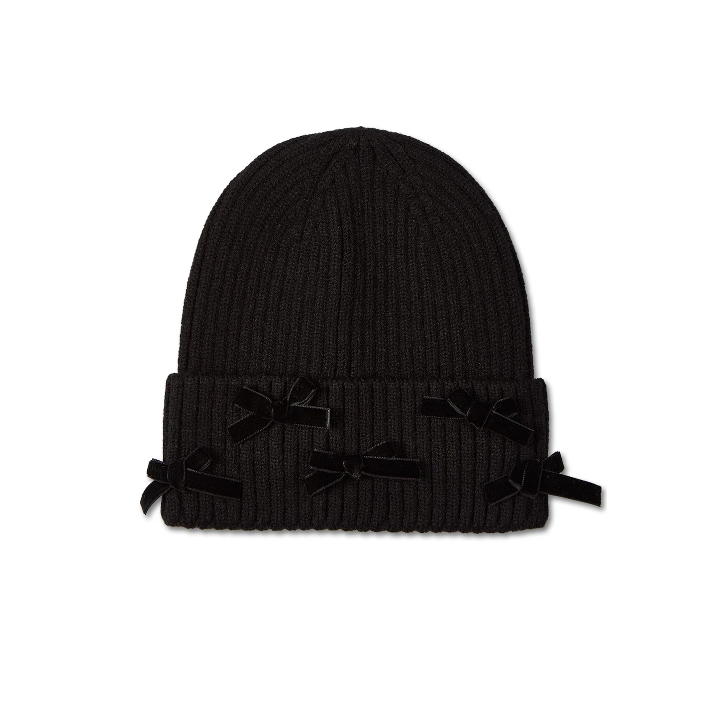 Memoi All Over Bows Cuffed Beanie