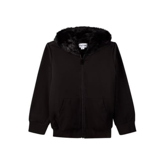 Memoi Boys Faux Fur Zip Up Hoodie