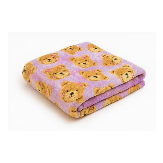 Preppy Goose Lavender Plush Lavender Teddy Blanket