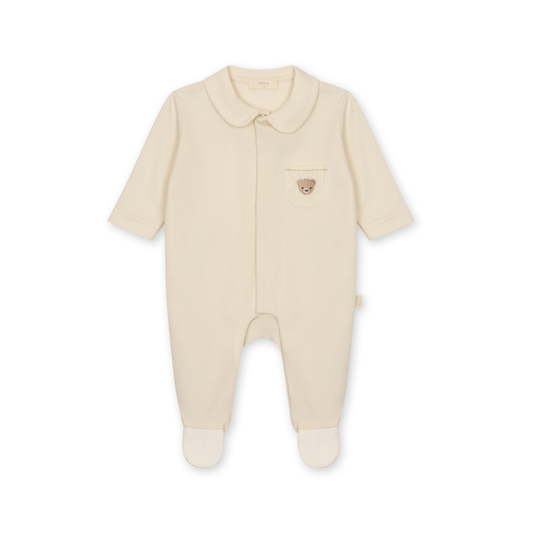 Baby Gi Beige Teddy Pocket Footie