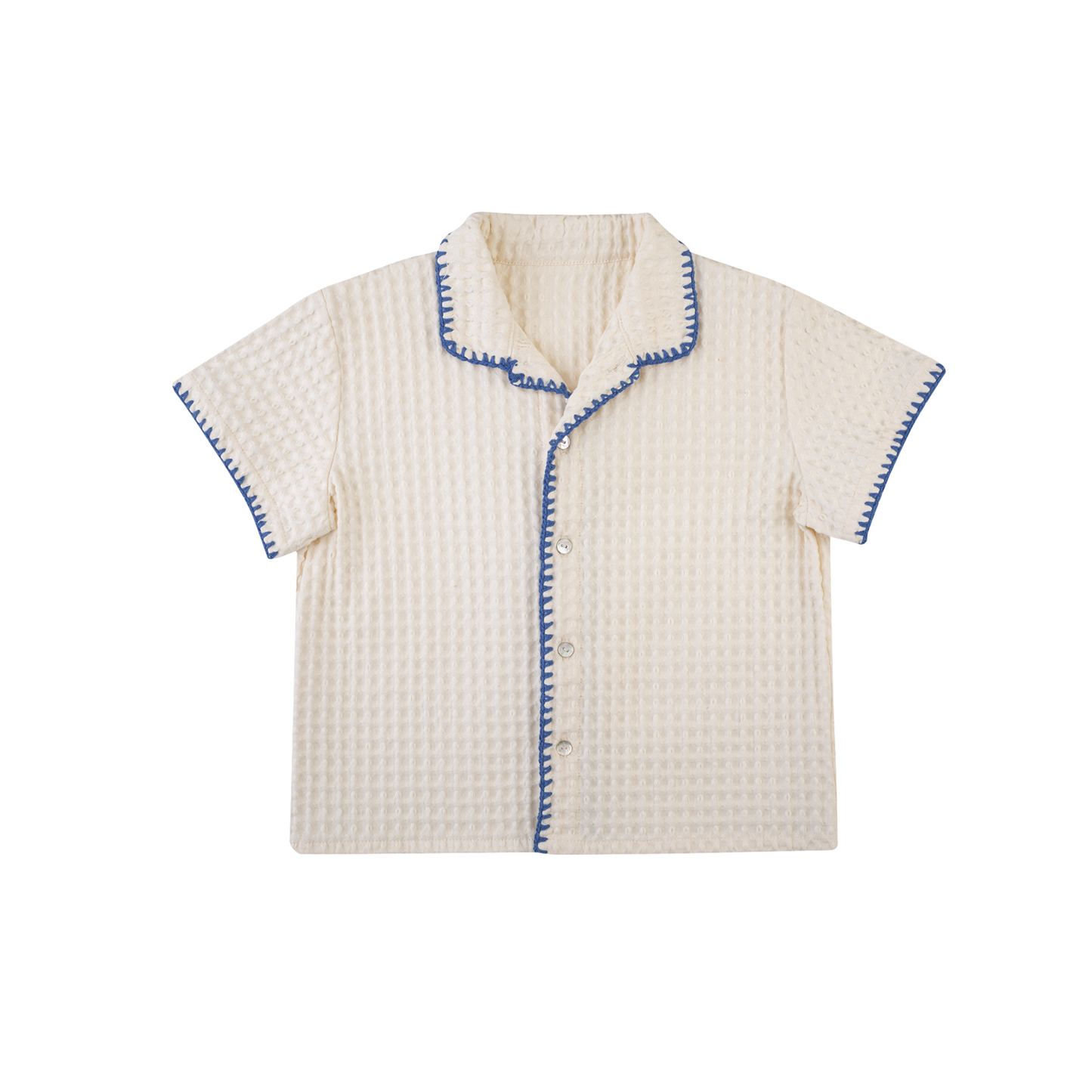 The Little Poets Ecru Álvaro Handmade Details Shirt