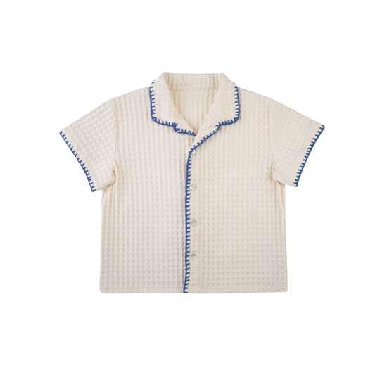 The Little Poets Ecru Álvaro Handmade Details Shirt