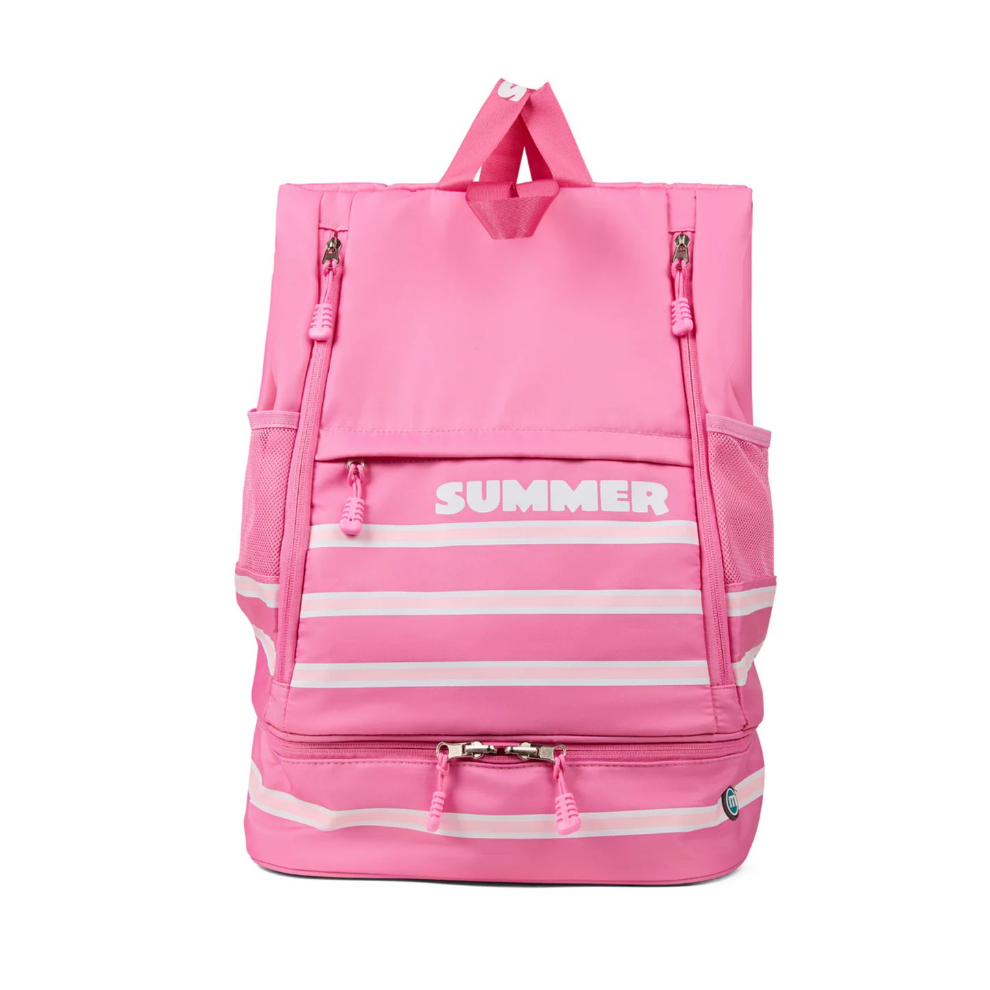 Memoi Pink Summer Striped Bag