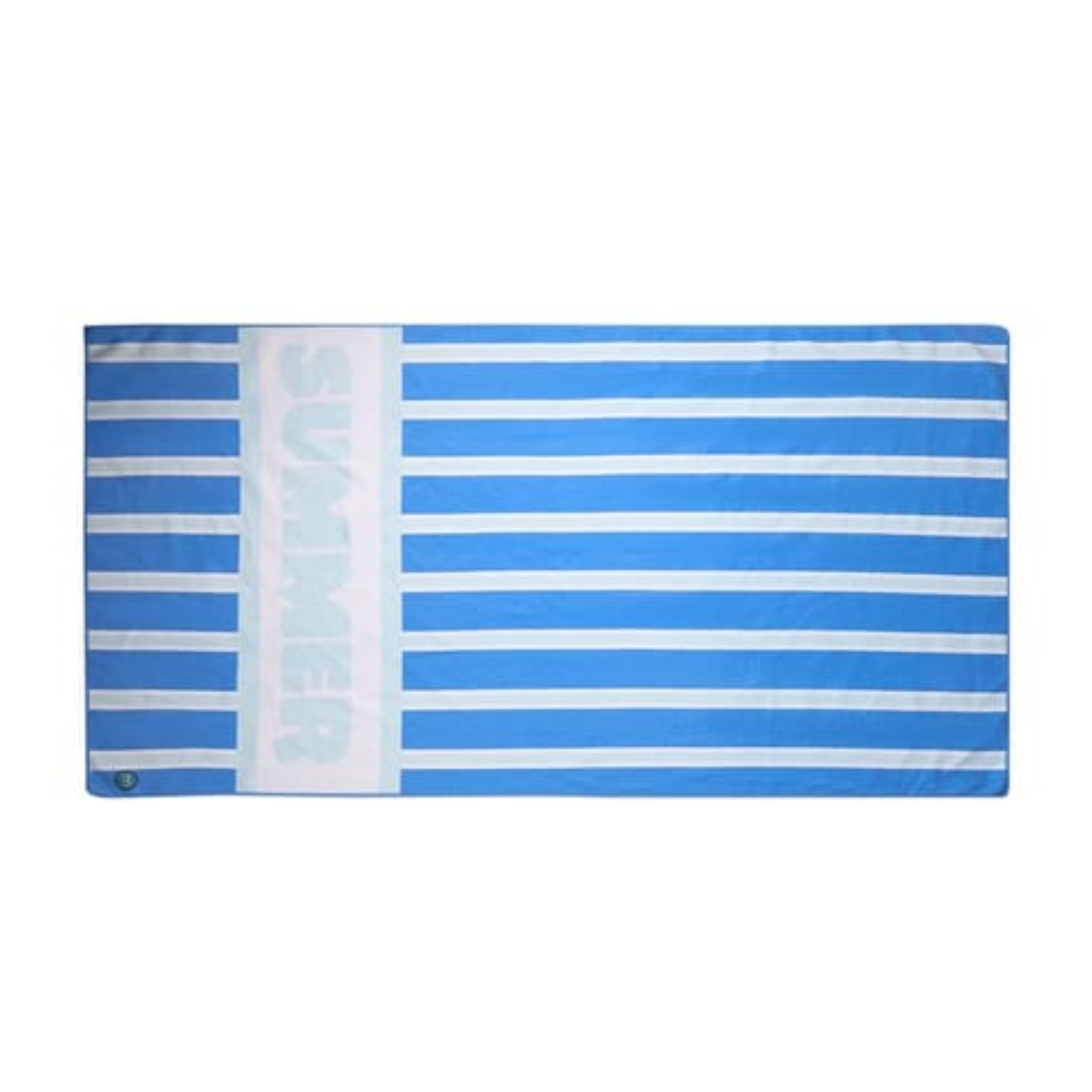 Memoi Blue Summer Striped Beach Towel