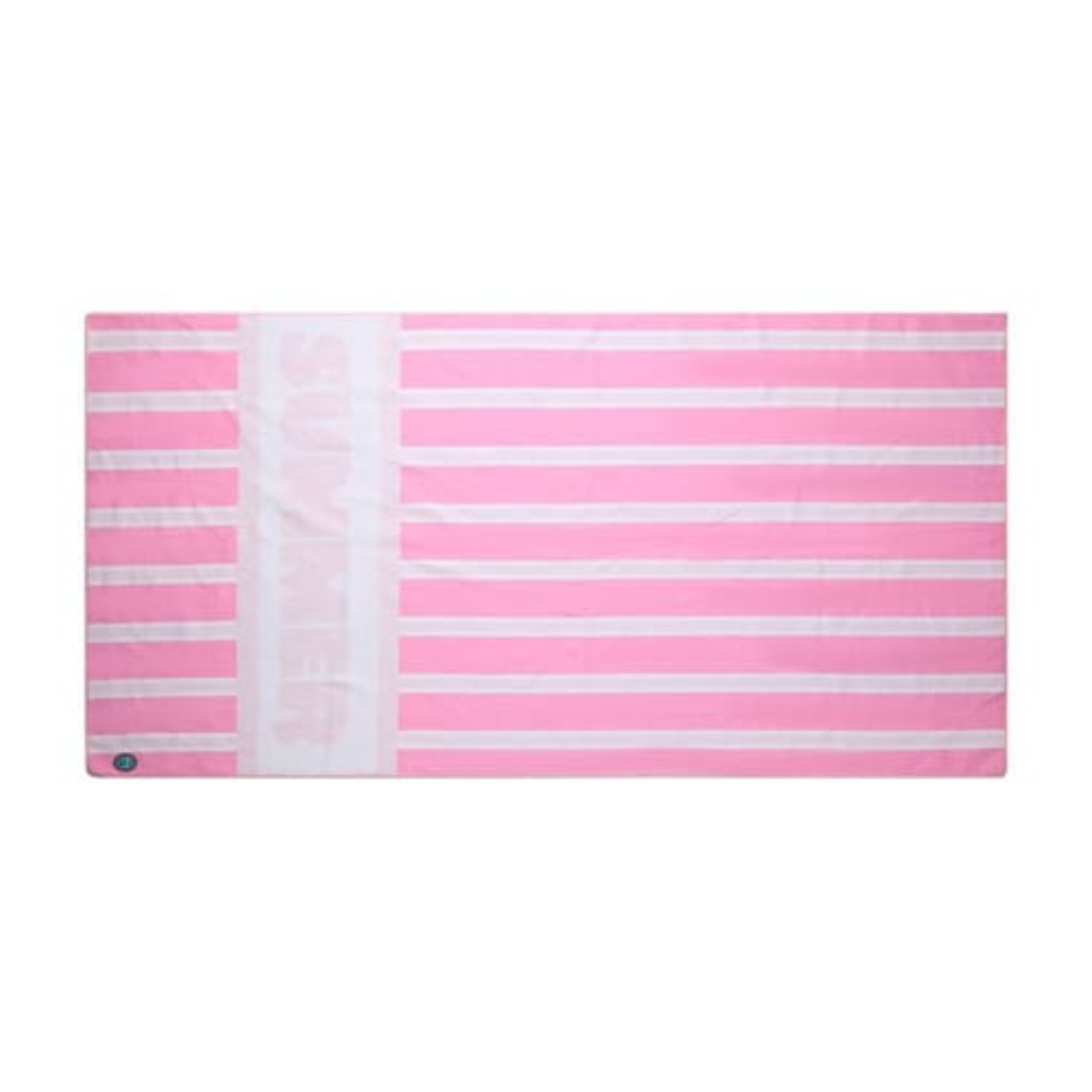 Memoi Pink Summer Striped Beach Towel