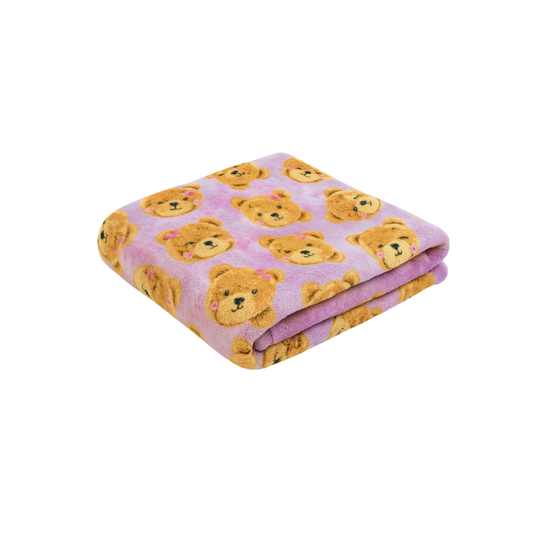 Preppy Goose Lavender Plush Lavender Teddy Blanket
