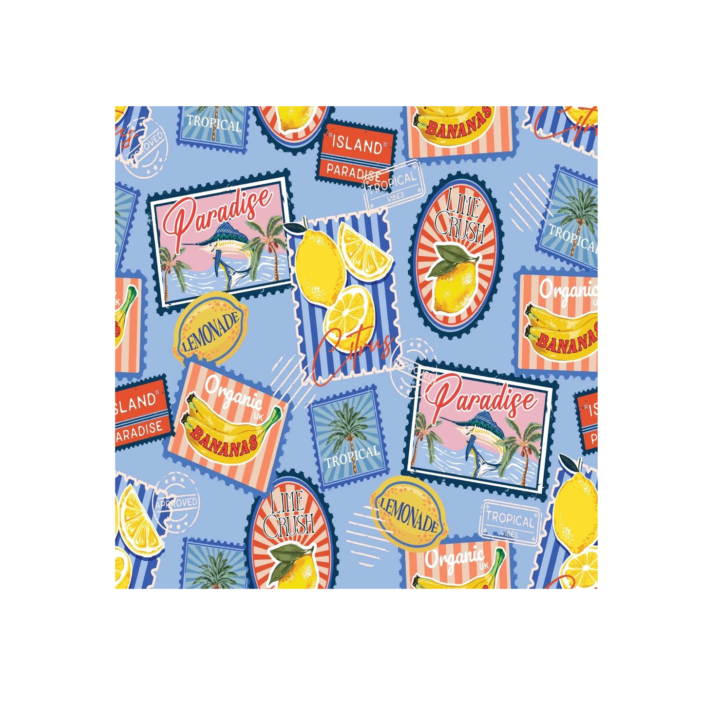 Nicsessories Citrus Stamp Bandana