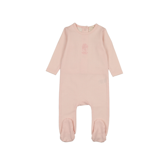 Lil Legs Pink Sailor Stripe Footie
