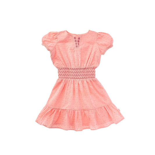 Scotch & Soda Pink Fashion Little Girl Short Sleeve Dress