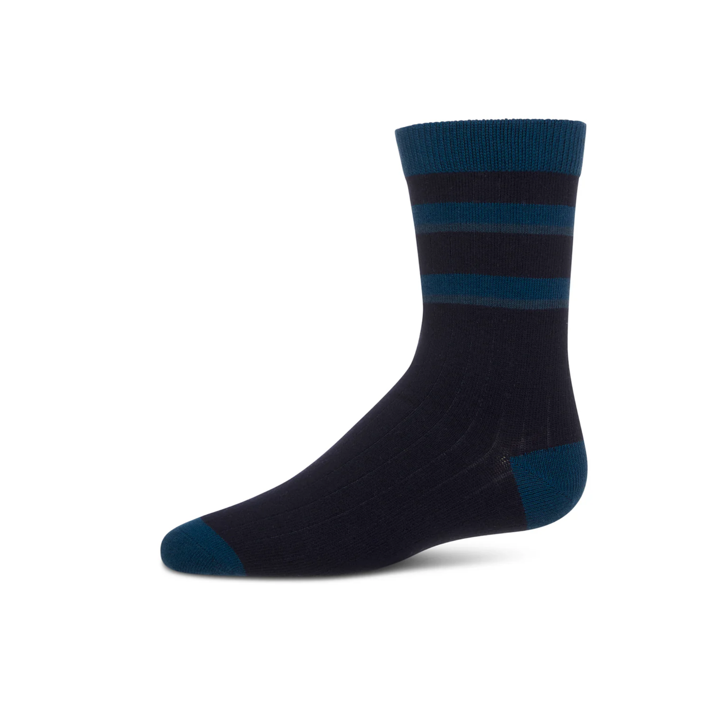 Memoi Top Tonal Stripe Boys Sock - MK-190