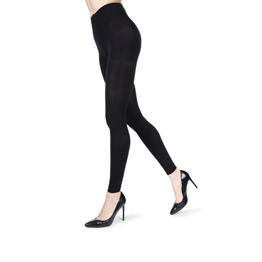 Memoi Womens 90 Denier Control Top Footless Tights - Mo-893