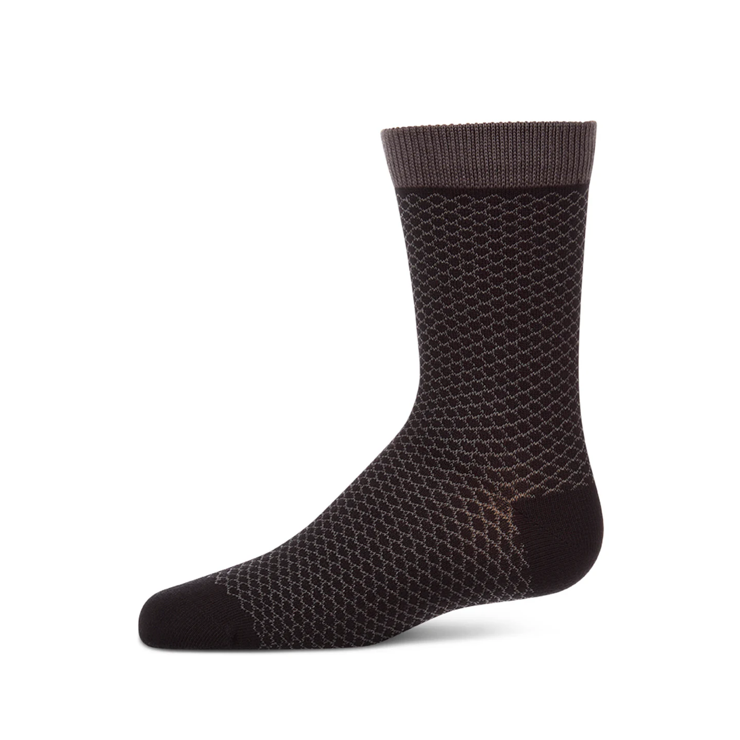 Memoi Black Geo Boys Sock