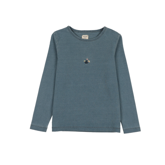 Analogie Blue Dainty Denim Tee Long Sleeve