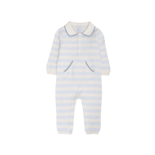 Livly Baby Blue Philip Stripe Romper