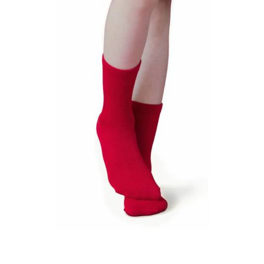Zubii 4 Red Crew Socks
