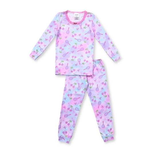 Esme Purple/Pink Cherry Tennis Pajama